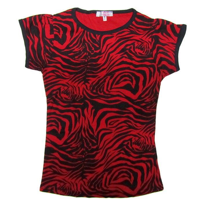 CAMISETA CEBRA ROJA